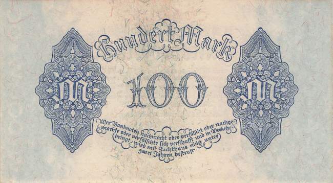 100 Mark 1922 ro.72 C